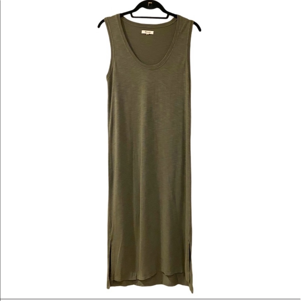 Madewell Green Jersey Midi Dress